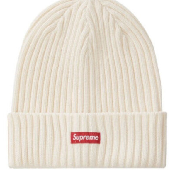SUPREME OVERDYED BEANIE/ CREAM/ OS/ SS22 WEEK 9 BRAND NEW/ 100% AUTHENTIC - Picture 1 of 3